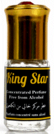 Parfum concentre sans alcool Musc d'Or "King Star" (3 ml) - Pour hommes