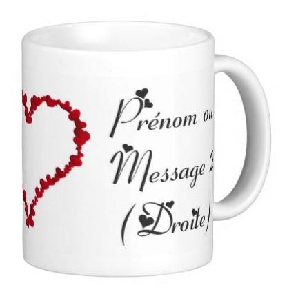 Mug et tasse à personnalisés, Photo et prénoms, Love You