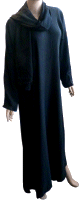 Abaya noire sobre avec chale assorti (Dubai)