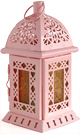 Grande lanterne decorative rose