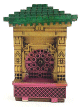 Magnet artisanal sous forme de Sakkaya (fontaine de l'ancienne medina Marrakech) en relief 3D