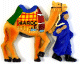 Magnet artisanal Chameau et bedouin en relief 3D (Souvenirs de Maroc/Morocco)