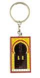 Porte cle artisanal sous forme de porte traditionnelle de la Medina - Souvenir du Maroc
