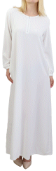 Robe longue simple avec fermeture zip et poches pour femme (Plusieurs couleurs disponibles)