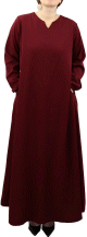 Robe longue basique evasee - Grandes Tailles a petit prix - Couleur Rouge grenat