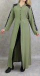Kimono long avec strass de couleur kaki