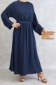 Robe longue et ample - Couleur Bleu marine
