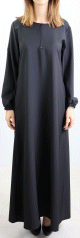 Robe noire avec fermeture zip