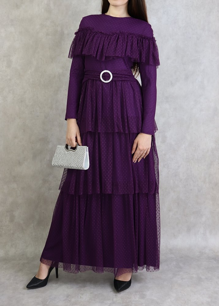 Robe de soirée élégante et chic en tulle et paillettes (Plusieurs couleurs  disponibles) - Robes longues pour femmes