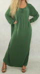 Robe decontractee et fluide - Combinaison Sarouel/Pantalon pour femme - Couleur Vert