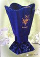 Bruleur d'encens electrique : Grand encensoir en porcelaine bleu "Ahlan Wa Sahlan" (Soyez le bienvenue)