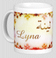 Mug prenom arabe feminin "Lyna"
