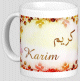 Mug prenom arabe masculin "Karim"